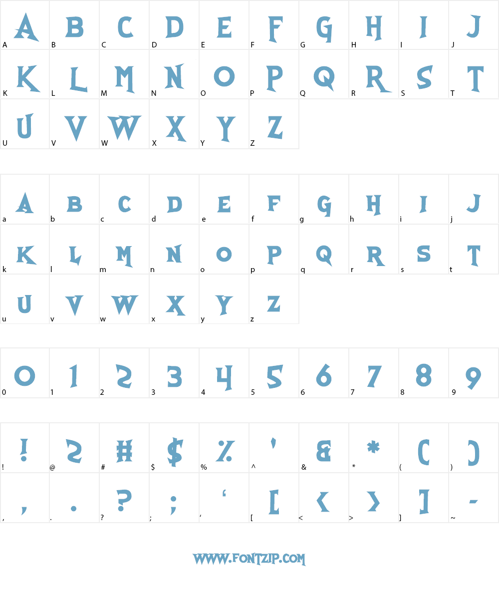Skull And Void Font Character